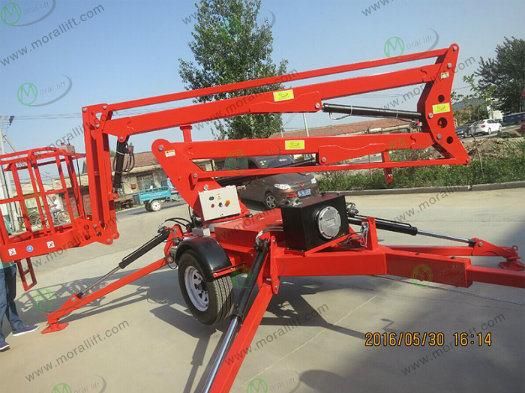 10m/12m/14m/16m Trailer Mounted Boom Lift for Sale