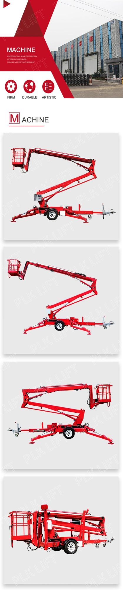 Trailer Hydraulic Hydra Ladder for Aerial Jobs