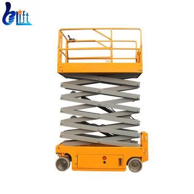 6-8m Load 300kg Work Height 8m-10m Electric Mobile Scissor Table Lift for Warehouse Crane