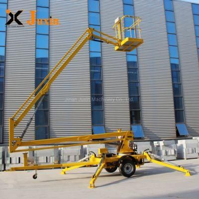 CE Certified 10m-18m Towable Boom Lift for Aerial Works