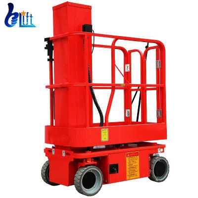 EU Standards Aerial Work Platform Access Loading Vertical Mast Lift
