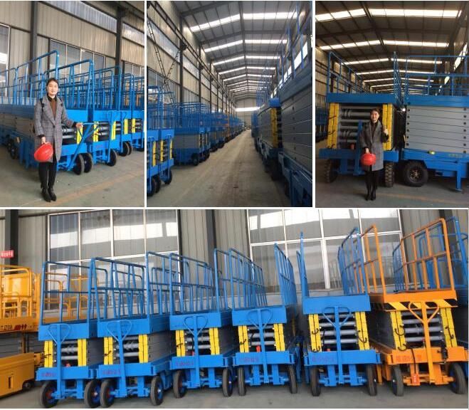 12m Mobile Scissor Lift Hydraulic Scissor Elevator for Construction