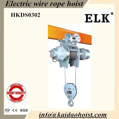 3ton Wire Rope Hoists with Motor Trolley