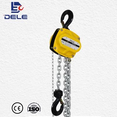 Dele Df Top Quality Manual Chain Hoist Construction Block