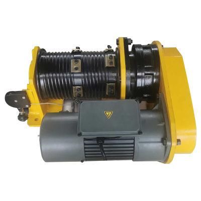 OEM 220V /380V Wire Rope Electric Winch 5ton Wormdrive Winch with Double Groved Drum for Construction Site