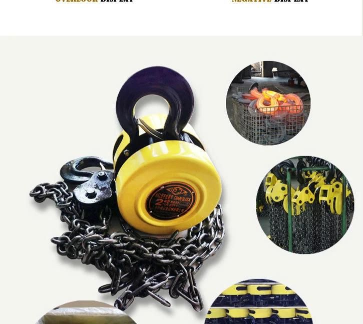10 Ton Lifting Equipment Hand Hoist Manual Chain Pulley Block