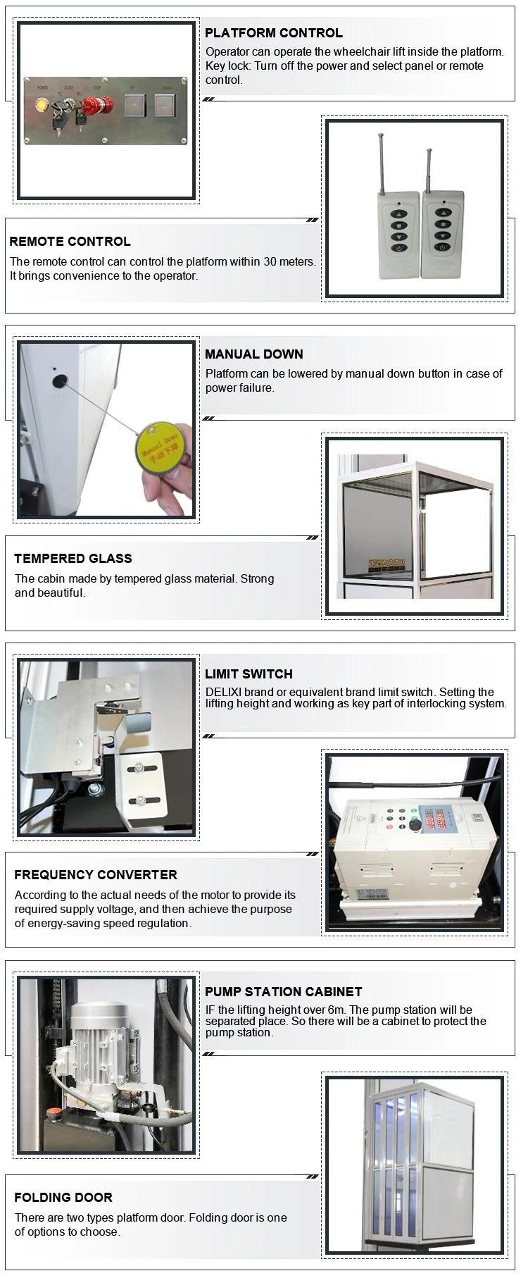 Residential, Hospital Installation Chain Morn Home Hydraulic Elevator Handicapped Lift