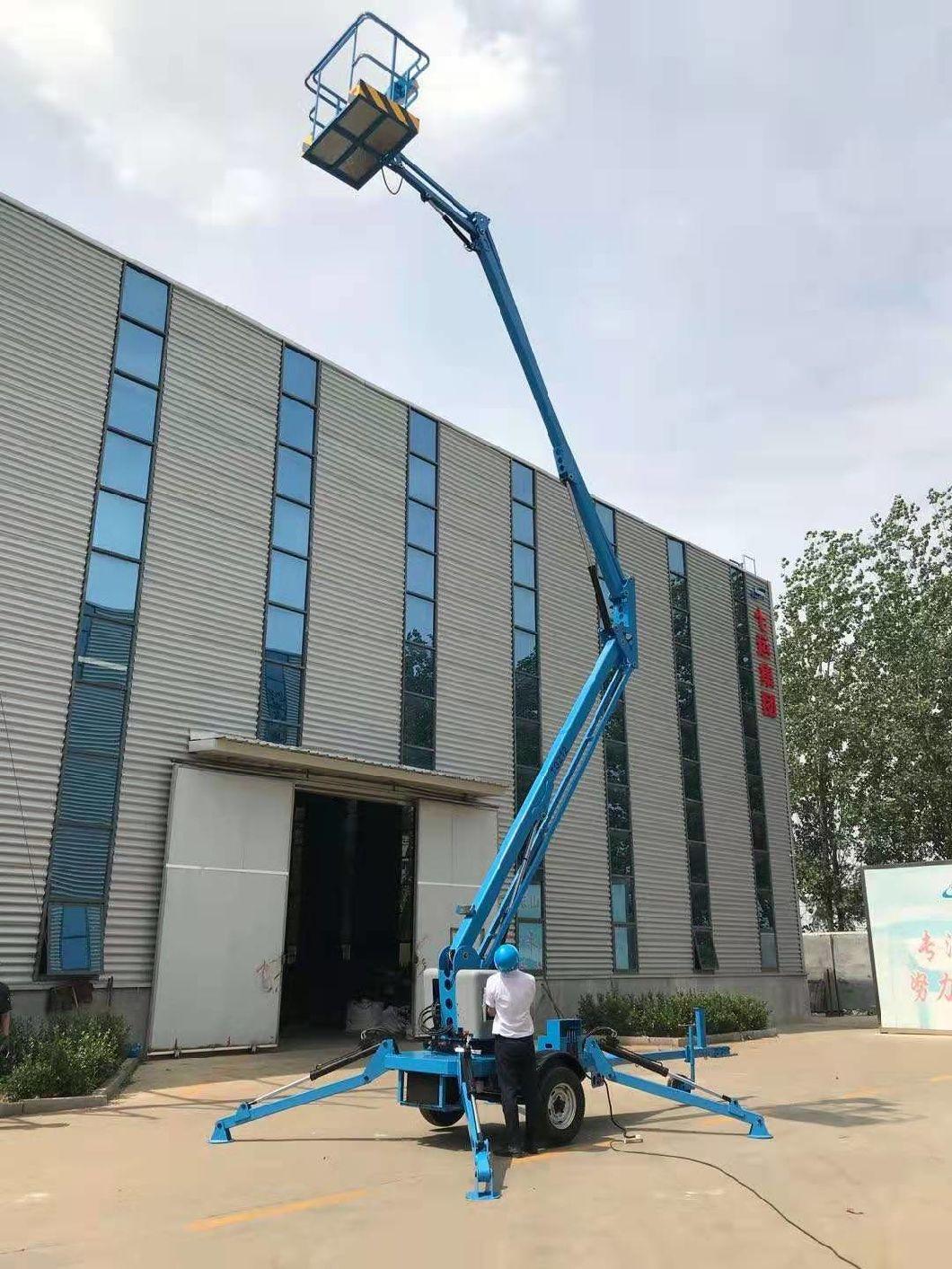 Battery Electric Hydraulic Man Cherry Picker Spider Towable Articulated Telescopic Boom Lift