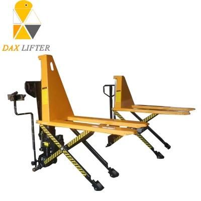 Movable Good Standard Small Size Hydraulic Lifting Manual Mobile Handcart