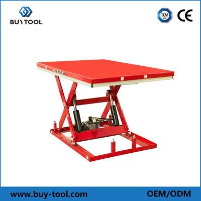 Hydraulic Pump Fixed Heavy Duty Scissor Lift Table 4000kg with Hand Control 1700X1200mm