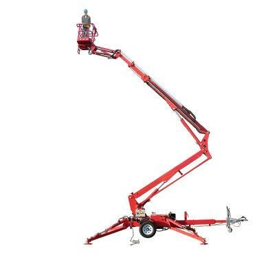 CE Europe 10m 12m 18m 20m Aerial Work Towable Diesel Electric Boom Lift