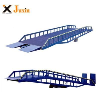 Jinan Juxin Container Adjustable Loading and Unloading Mobile Yard Ramp Dock Ramp