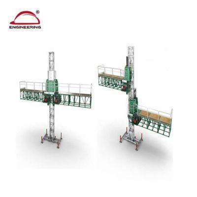 Mobile Aluminium Climbing Work Platform, Double Mast Man Lift Machinemobile Aluminium Climbing Work Platform, Double Mast Man Lift Machine