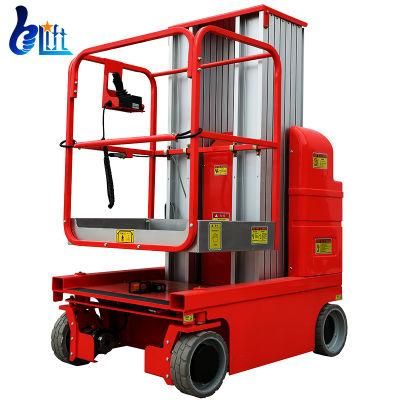 9m High End Self Propelled Dual Mast Aluminum Hydraulic Construction Work Platform Lift