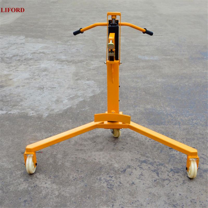 350kg Mini Crane Drum Lifter, Hydraulic Drum Stacker Dt350b in Stock