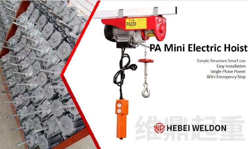 Manual Hoist Winch 500kg PA Mini Electric Hoist 0.5t Mini Electric Lifter