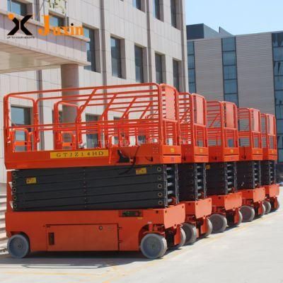 6m 8m 10m 12m Hydraulic Mobile Electric Man Lift Self Propelled Scissor Lift Platform for Aerial Work