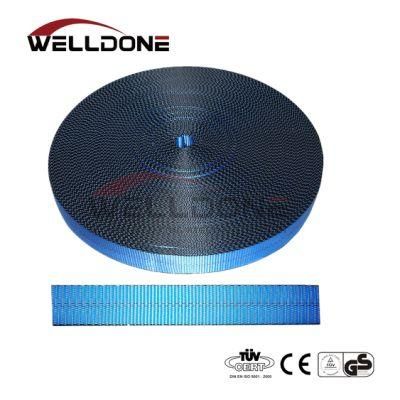 25mm to 300mm Blue Tie Down Webbing Synthetic Sling Materials