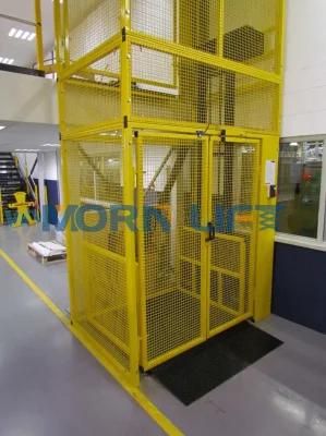 Good Warehouse Hydraulic Electric Cargo Lift with Safety Fence