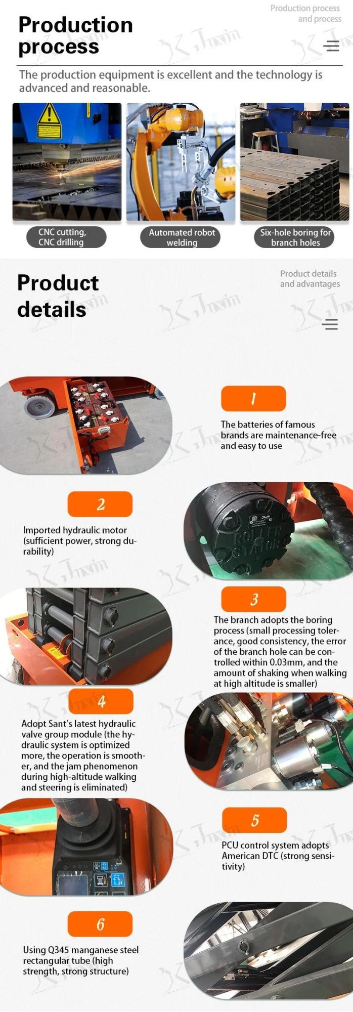 4-14m Self Propelled Electric Scissor Man Lift Aerial Working Platform