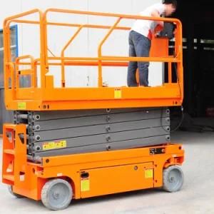 Mobile Scissor Lift Electric Hydraulic Scissor Lift with Four Wheels