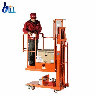 4m 3.3m Movable Mini Order Picker Trolley Lift with CE 200kg