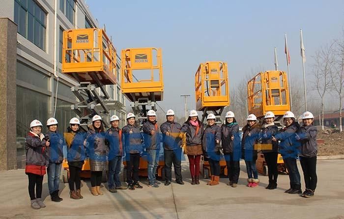 Morn Self Propelled Scissor Man Lift with 10m Height for Aerial Work in Construction Site