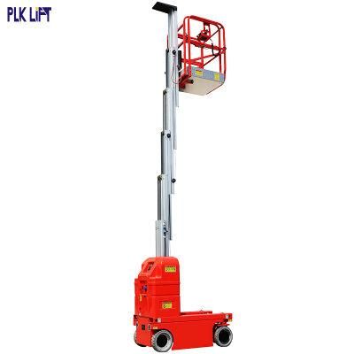 CE Single Mast Self Propelled Aluminum Vertical Mast Man Lift