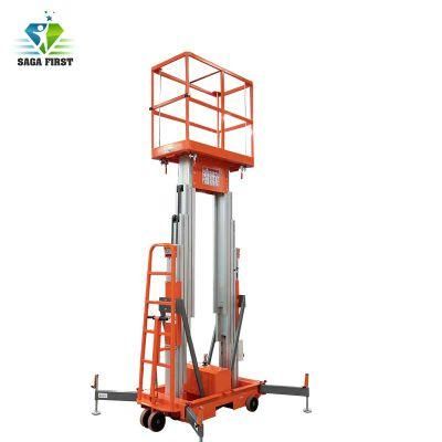 Aluminum Easy Push Around Electric Hydraulic Towable Man Lift