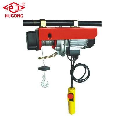 110V Mini Electric Wire Rope Hoist Electric Winch Price