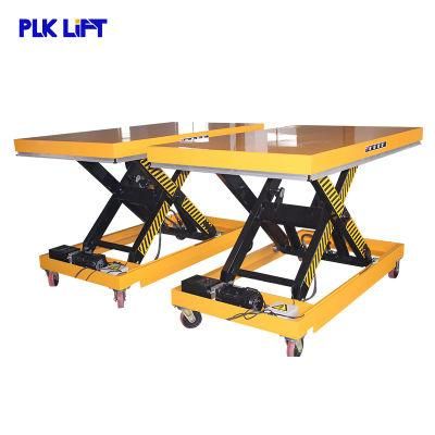 1m 2m 1000kg Movable Cargo Goods Lifting Platform Scissor Lift