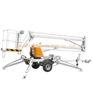 8m 10m 12m 14m 16m Tracteur Articule Telescopic Boom Cleaning Machine Lifters Haulott Boom Lift Solid Tyre