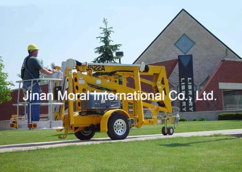 Pull-Behind Trailer Hydraulic Boom Lift for Sale with CE