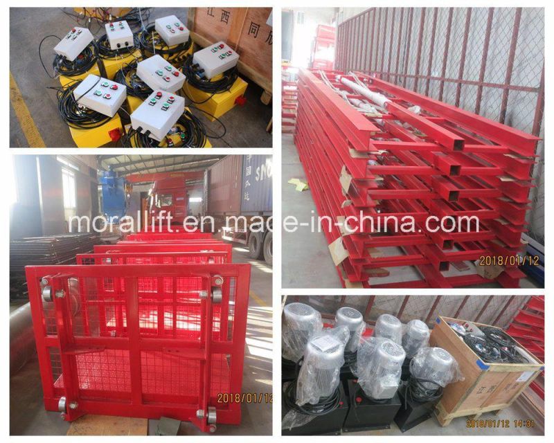 Single Mast Vertical Platform Lift Freight Elevator