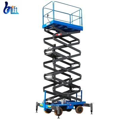 12m Hydraulic Aerial Work Lift Platform Electric Mobile Scissor Lift