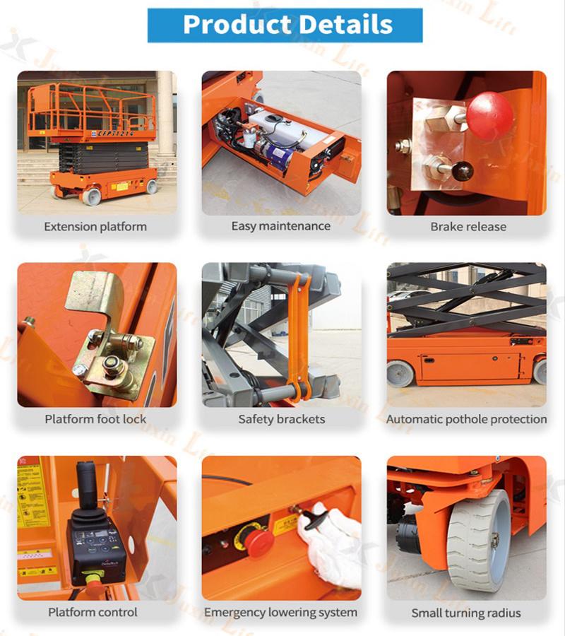 6m 8m 10m 12m 14m Hydraulic Mobile Multi Scissor Lift Table