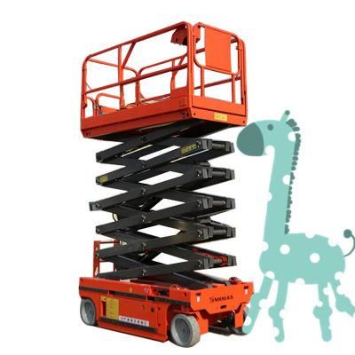 Shanding China 6m 8m 10m 12m 14m Electric Hydraulic Self Propelled Mobile Aerial Work/Working Lift/Lifting Light Platform