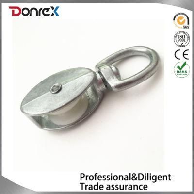 Zinc Alloy Swivel Single Pulley for Steel Wire Rope