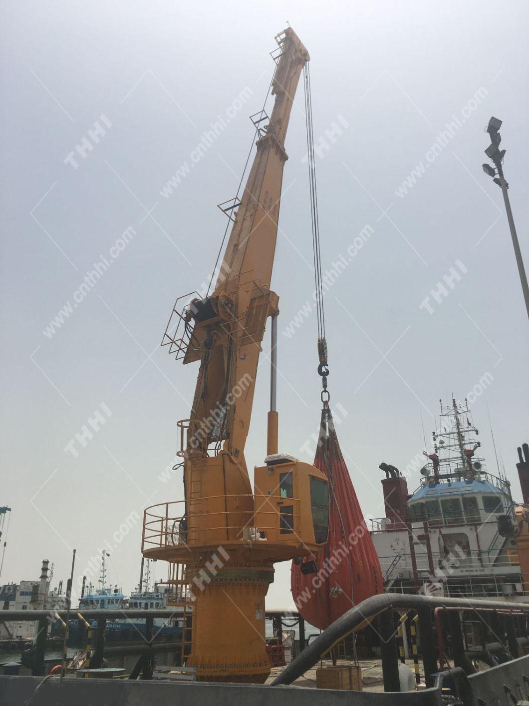 ABS/CCS Certified Knuckle Boom Marine Crane for Finsing Commercial Navy Ship