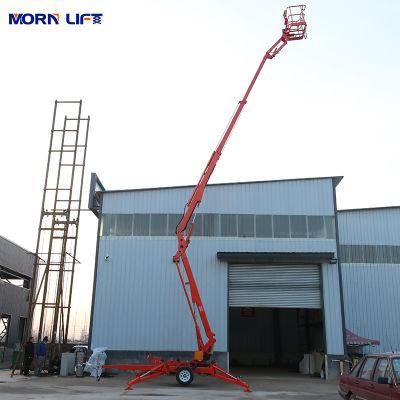 Trailer Mounted 16 M Morn Package Size 5.4*1.6*1.9m Price Boom Lift Aerial