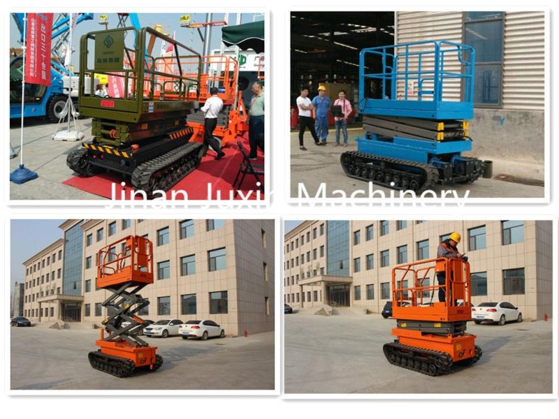 Self Driven Electric Tracked Crawler Scissor Lift Platform