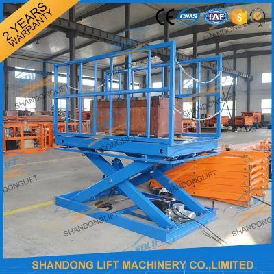 Hydraulic Scissor Stationary Cargo Warehouse Elevator Machine