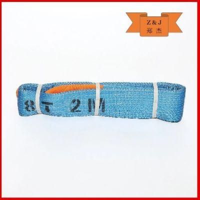 CE GS Approved High Tenacity 1ton to 24ton Polyester Flat Crane Lifting Belt Web Sling