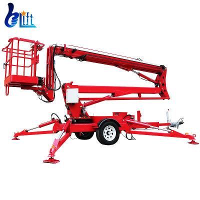 16m Hydraulic Aerial Constrction Man Lift Platform Trailer Boom Lift