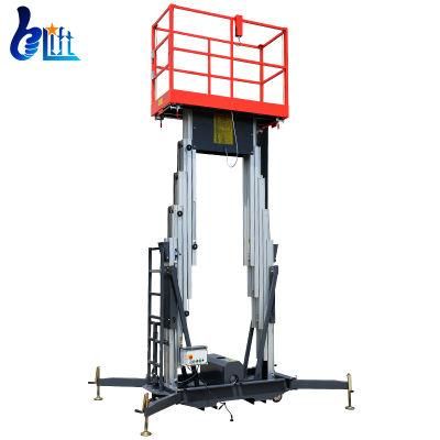 12m Two Persons Aluminum Alloy 200kg Aerial Manlift Sky Lift