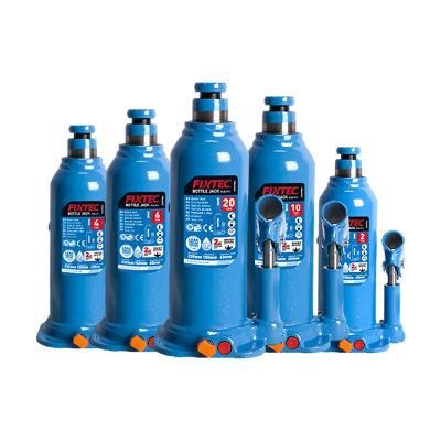 Fixtec Industrial Quality Leakproof Welded 2 4 6 10 20 Ton Hydraulic Bottle Jack Car Jacks
