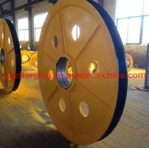 Forged Q345 Steel Crane Wheel/Forging Steel Milling Wheel