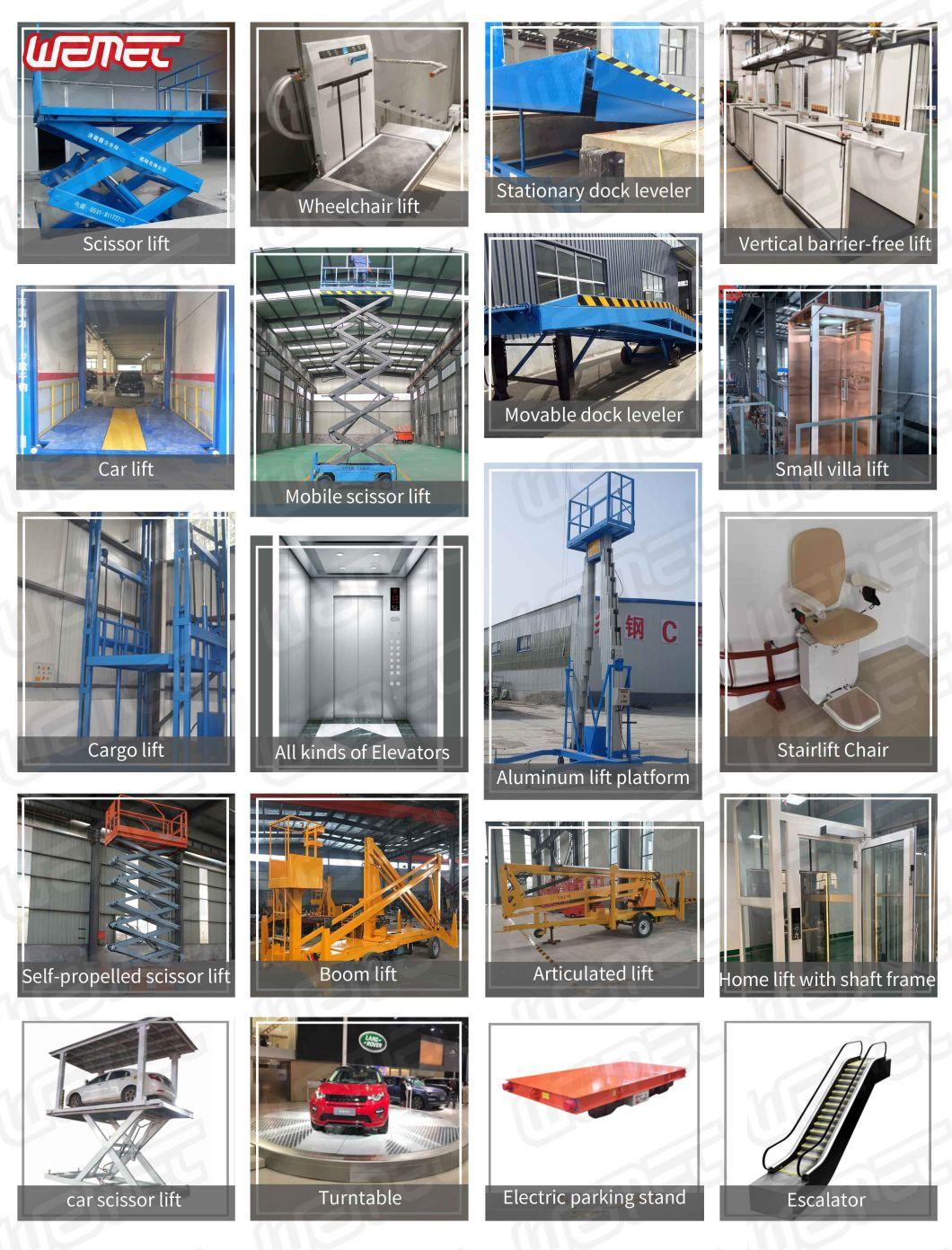 Hydraulic Goods Lift and Cargo Elevators with Guide Rail Capacity 300kg to 5000kg Warehouse Platform