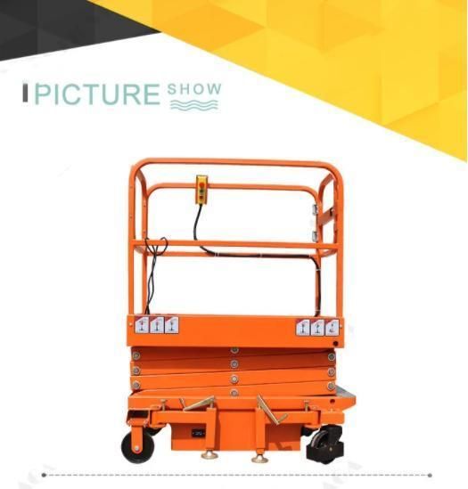 500kg 8m Electric Hydraulic Movable Scissor Lift Equipment Man Lift for Sale