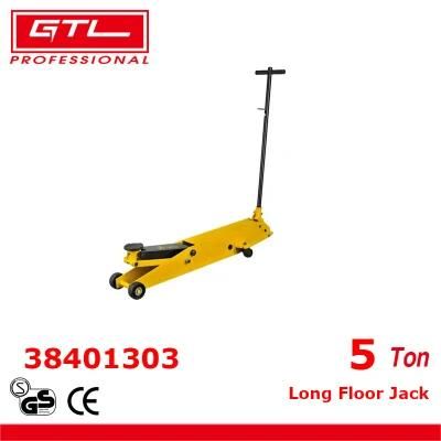 5ton Hydraulic Lifting Long Floor Jack, Trolley Jack with Wheels and in Yellow (38401303)